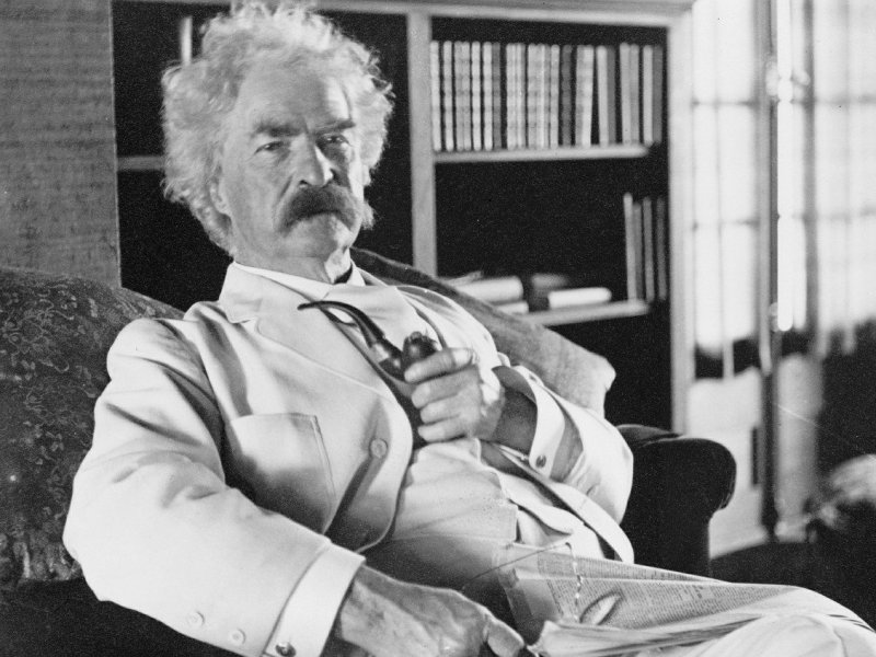 Mark Twain hiç&nbsp;çalışmamış